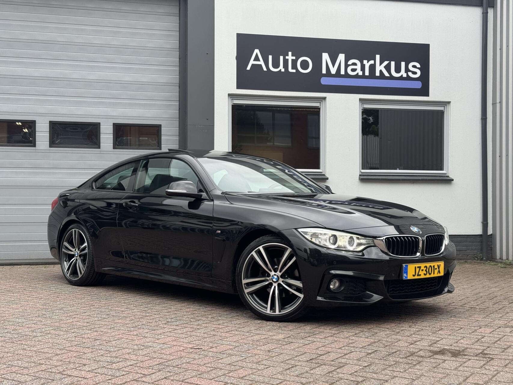 BMW 420i 420i 3X M-Sport|Pano|Keyless|B48|Flippers|Leder|Shadowline 2016 - voorkant