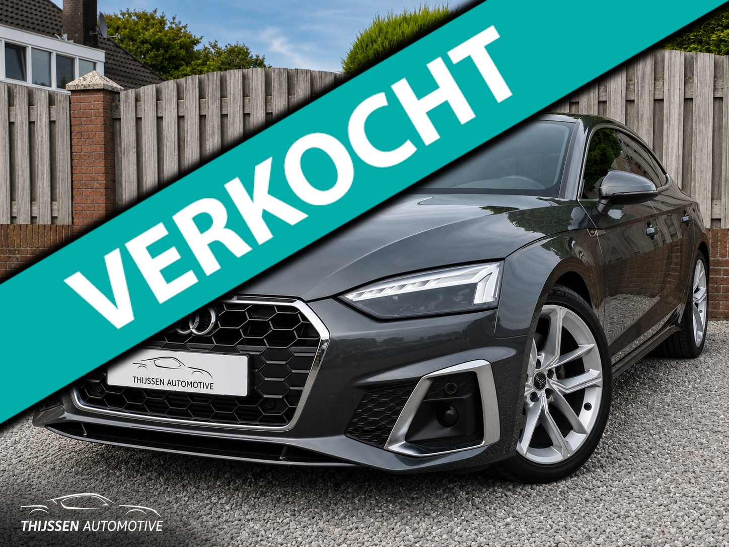 Audi A5 Audi A5 35 Tfsi 150pk Mhev S Tronic 2021 Grijs 3x S-Line 2021 - voorkant
