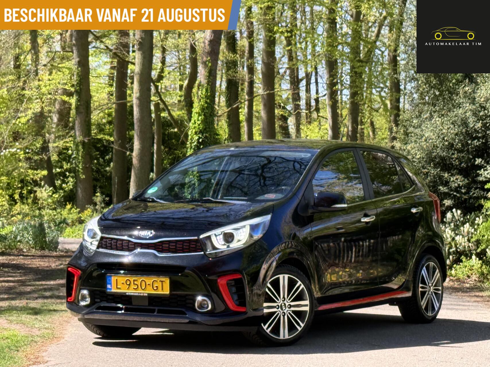 Kia Picanto 1.2 CVVT Gt-Line / Zeer mooi / Automaat /Lage Km 2017 - voorkant