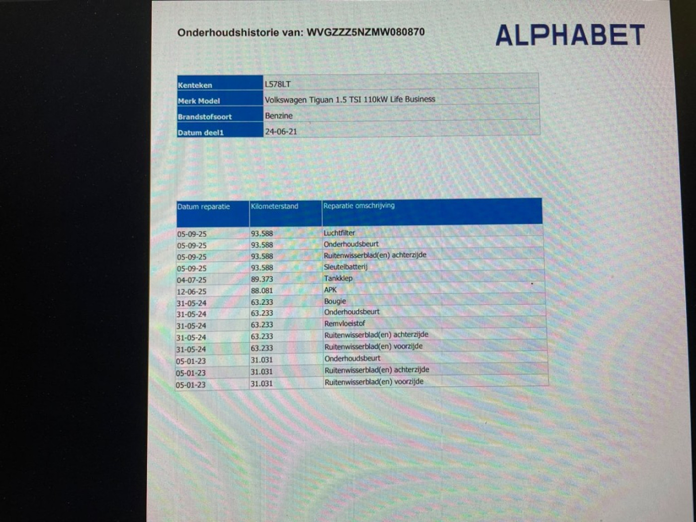 Foto van Volkswagen Tiguan
