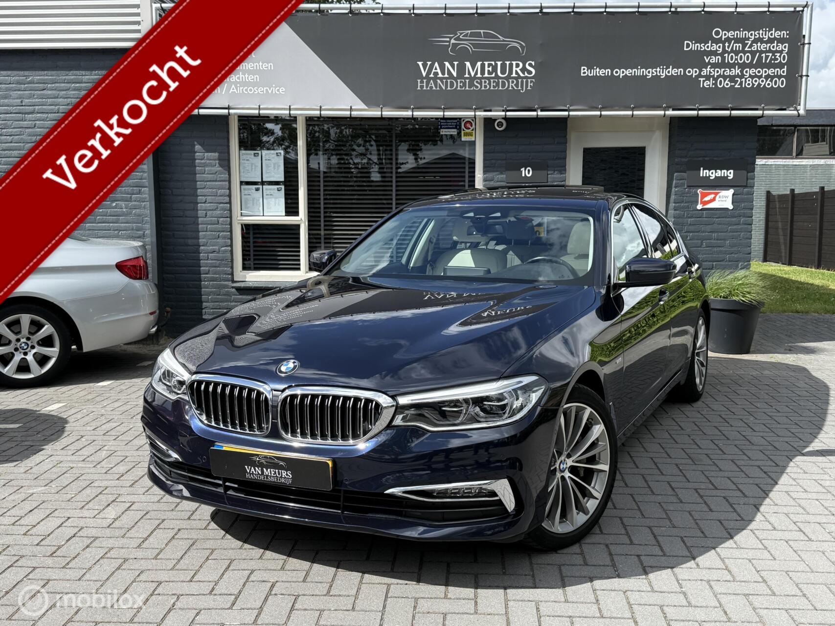 BMW 530i 530i High Executive, KM NAP, Leder, automaat, schuifdak, dab, apk 03-2027 2018 - voorkant