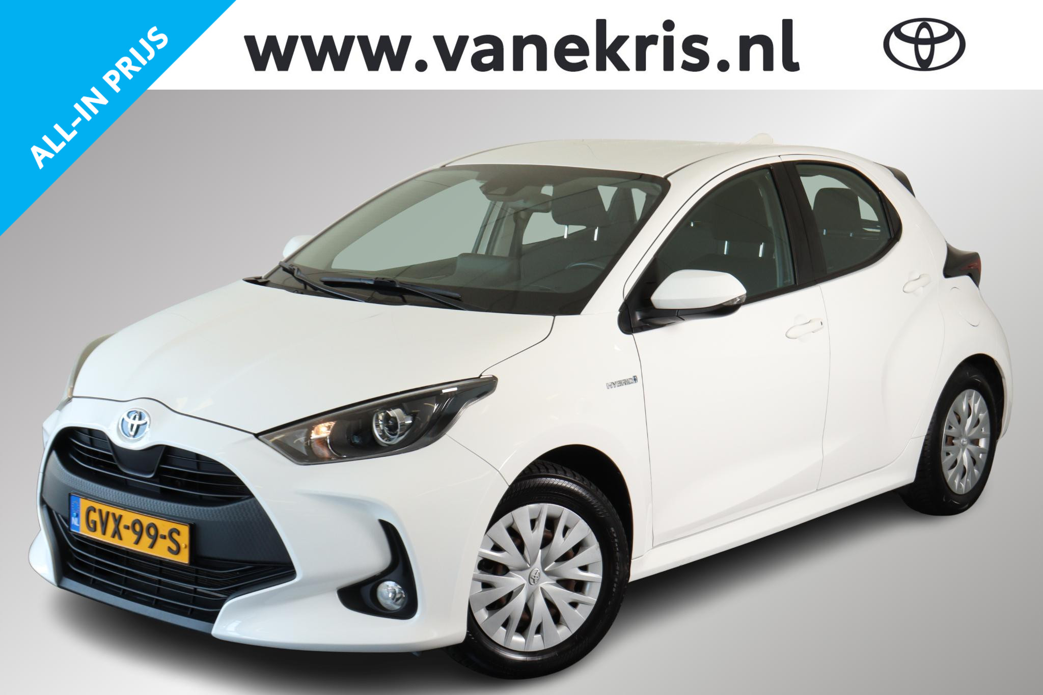 Toyota Toyota Yaris 1.5 Hybrid Active, Trekhaak, All Seasons 2021 - voorkant