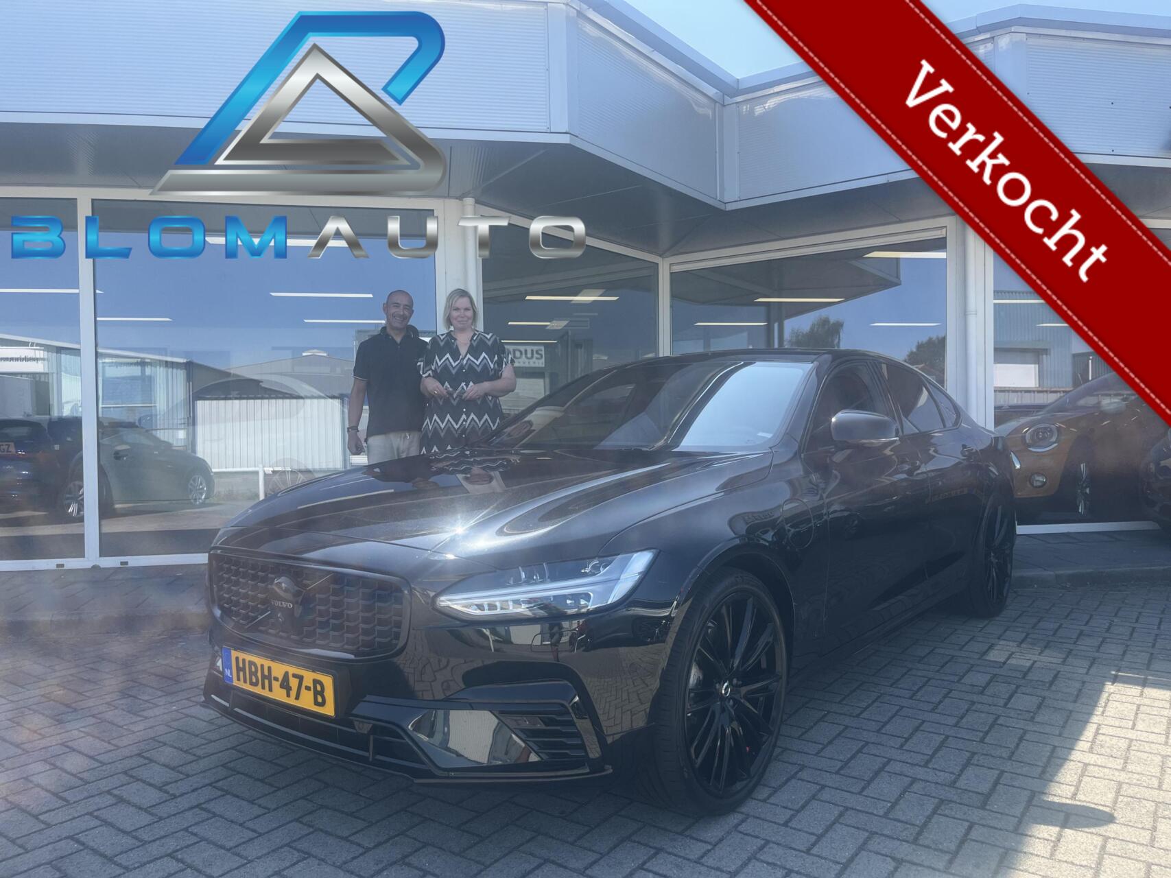 Volvo S90 2.0 T8 AWD 456PK Ultimate Dark LONG RANGE PANO+360 2025 - voorkant