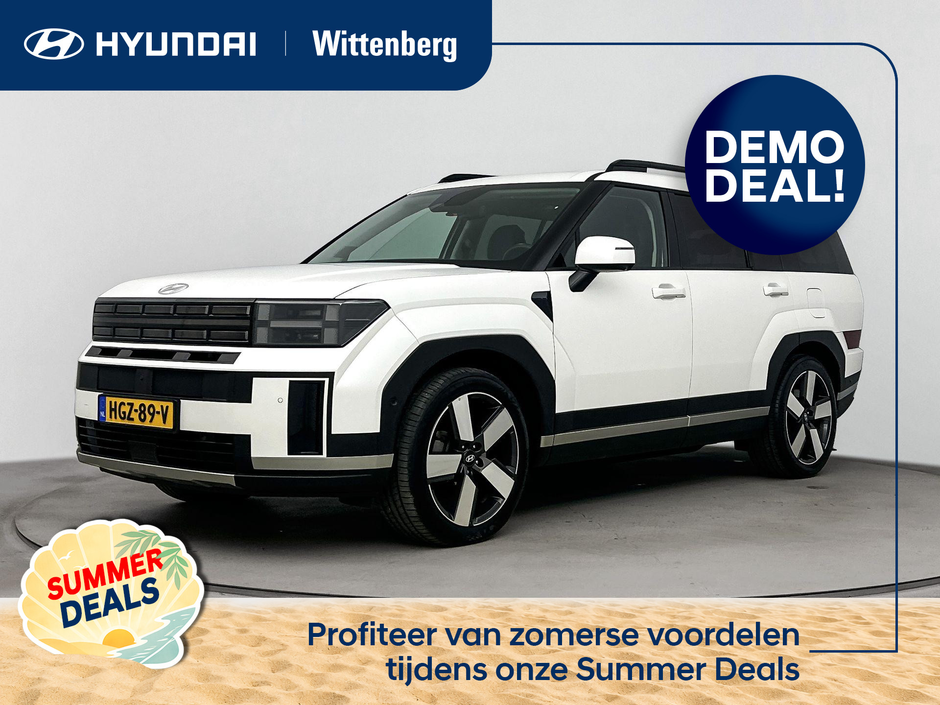Hyundai Santa Fe 1.6 T-GDI PHEV Premium Plus 4WD 7p. 2025 - voorkant