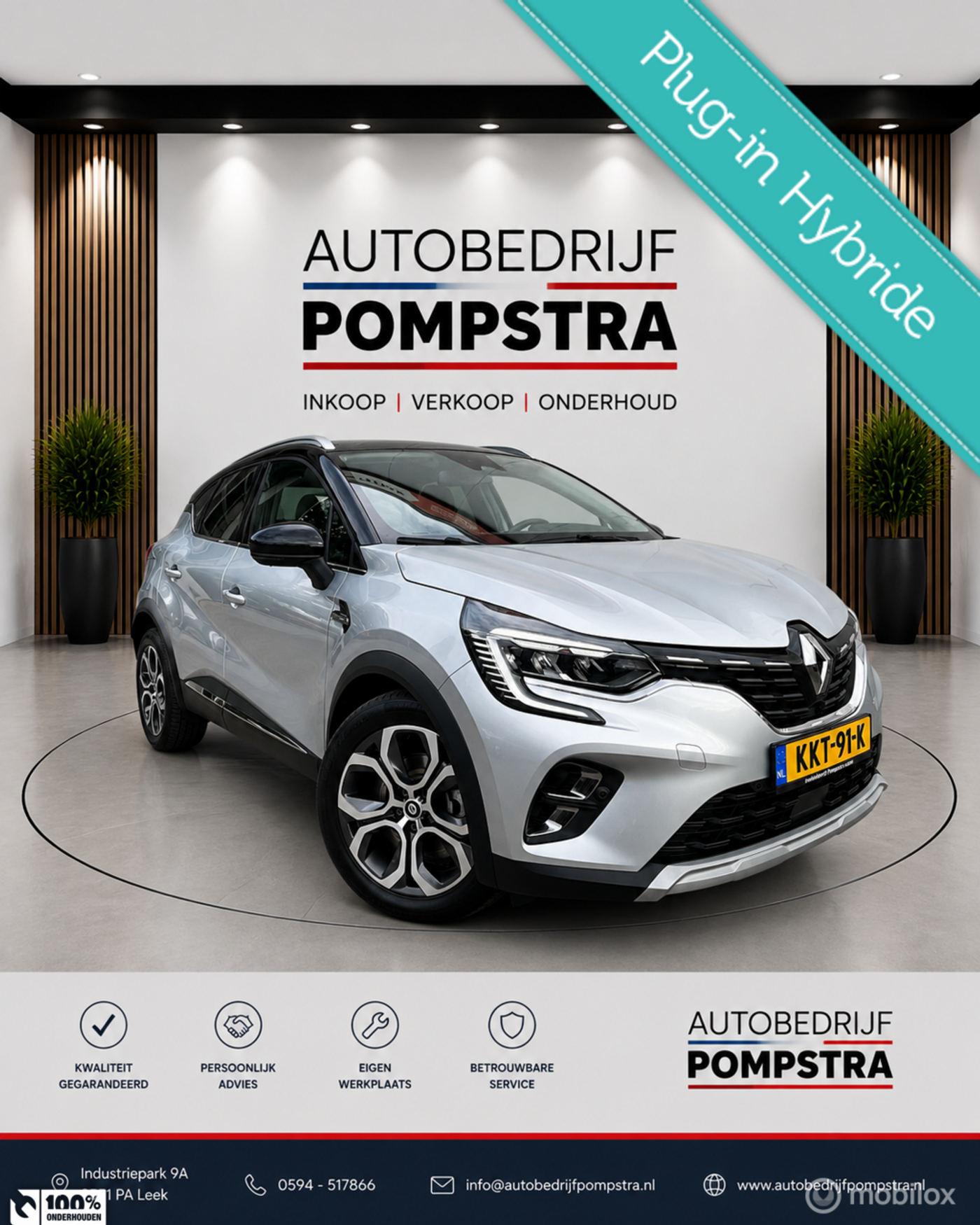 Renault Captur (e-tech Plug-in Hybrid) 1.6 E-Tech PHEV 160 INTENS/STOEL-STUURVERWARM 2022 - voorkant