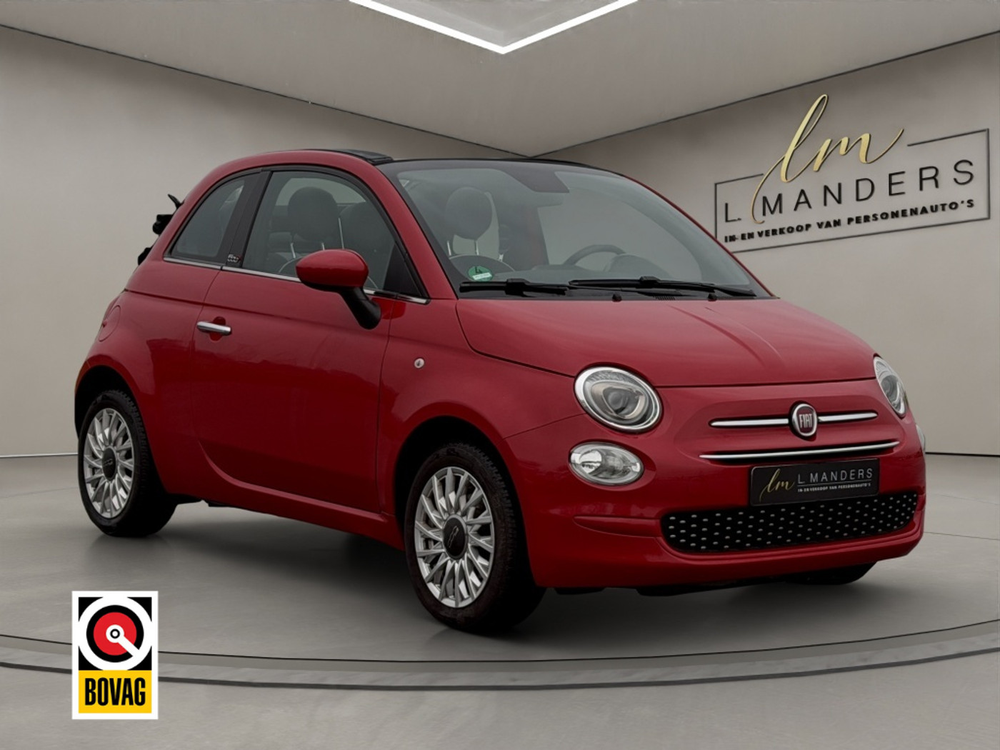 Fiat 500c 1.0 Hybrid Dolcevita 2021 ROOD | Cruise Control | Apple CarPlay 2020 - voorkant
