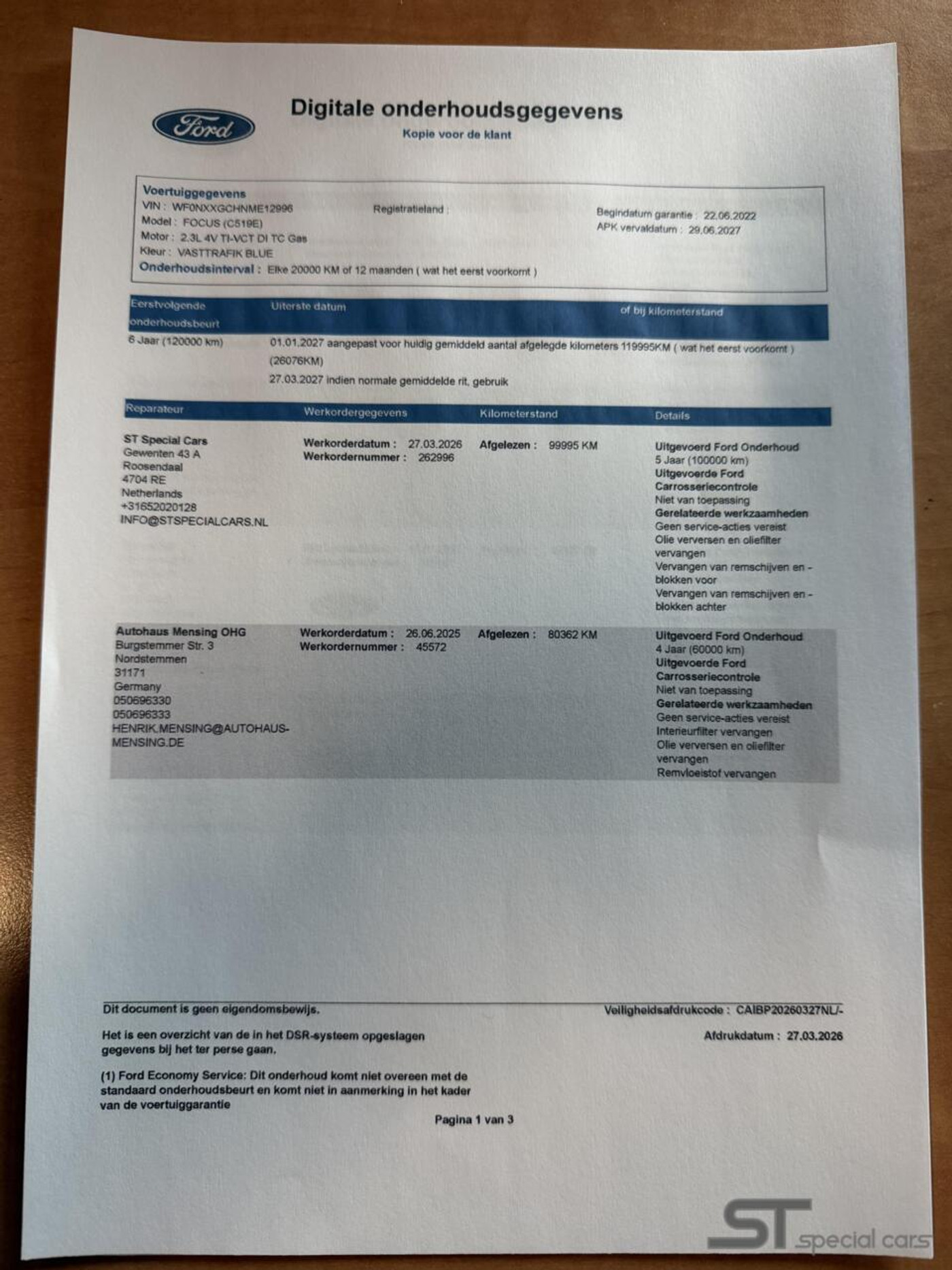 Foto van Ford Focus