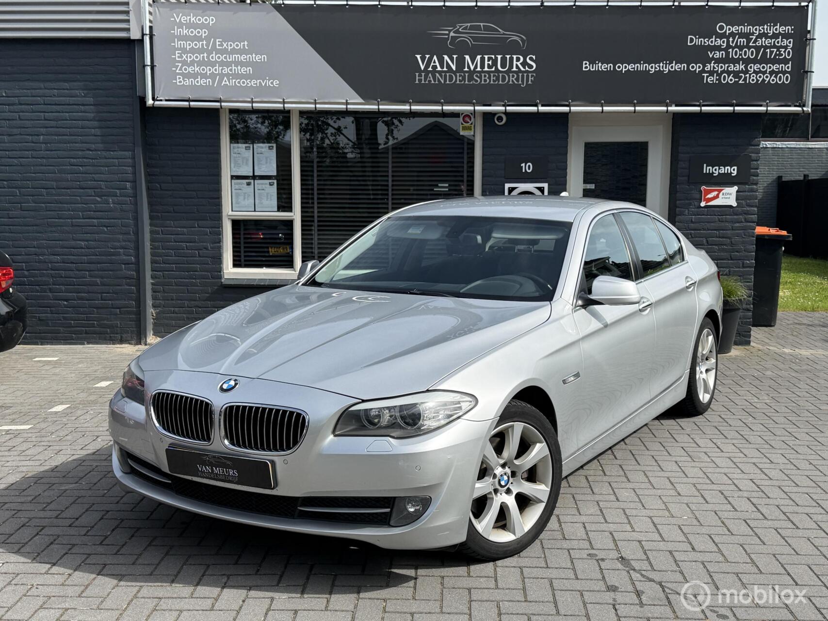 BMW 520d 520d Executive, Automaat, leder, trekhaak, navigatie, apk 11-2026 2013 - voorkant