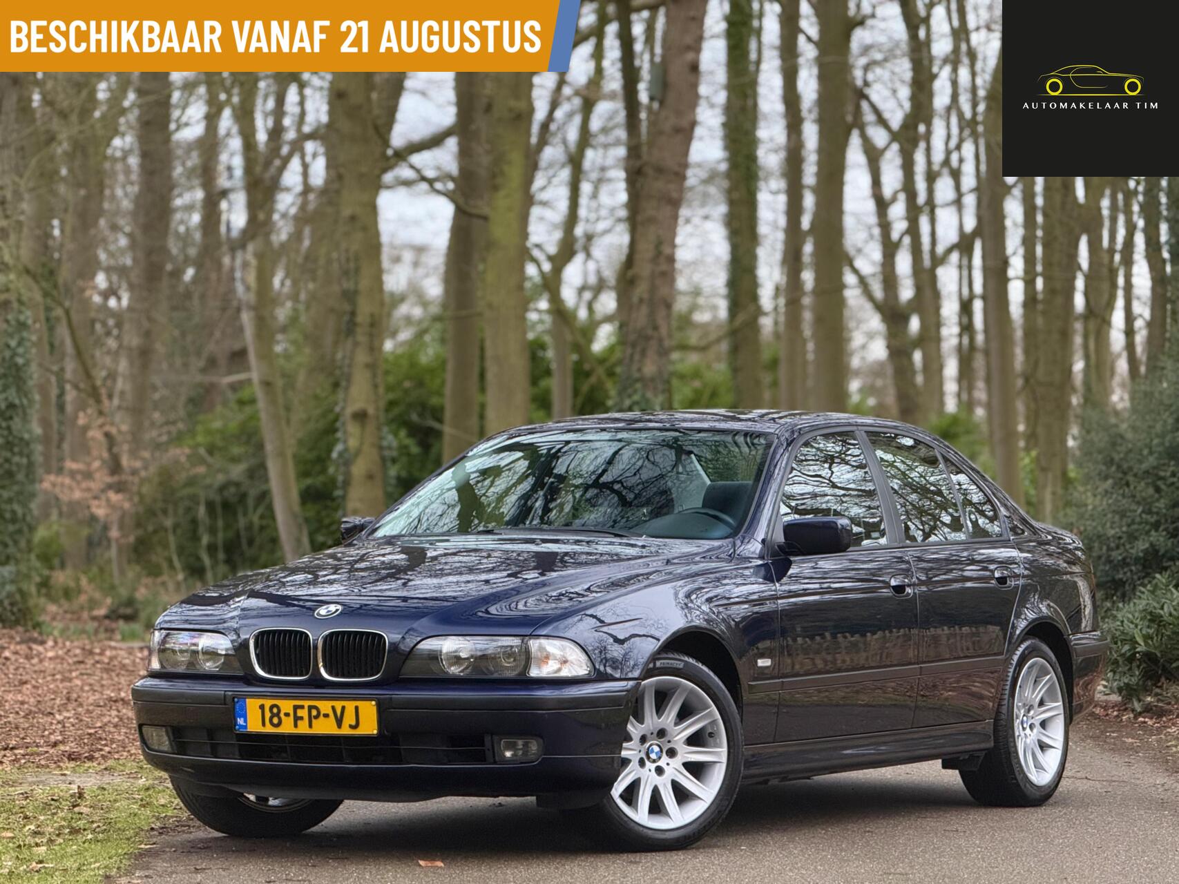 BMW 5er Reihe 520i Executive / Orig.NL / 2e Eig. / Youngtimer 2000 - voorkant
