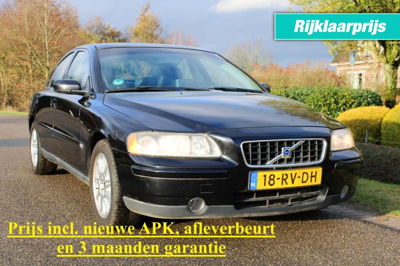 Volvo S60 2.4 140pk Kinetic Chrono ECC/cruise/navi/PDC/half leer/trekhaak 2005 - voorkant