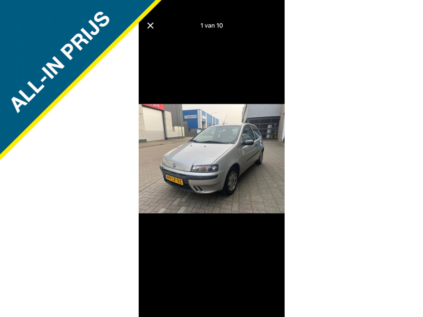 Fiat Fiat Punto 1.2 Dynamic 2003 - voorkant