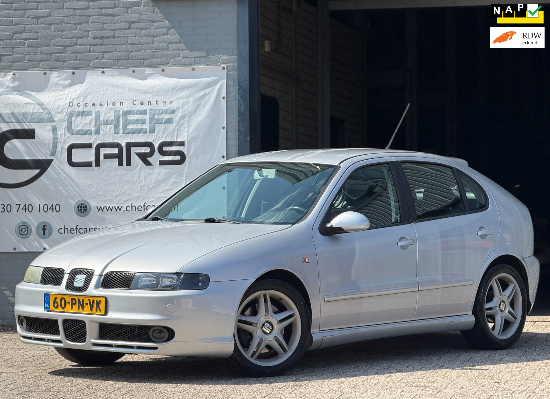 Seat Leon 1.8 TURBO TOPSPORT|NAP|AIRCO|DEALEROH|BOEKJES|6BAK! 2004 - voorkant