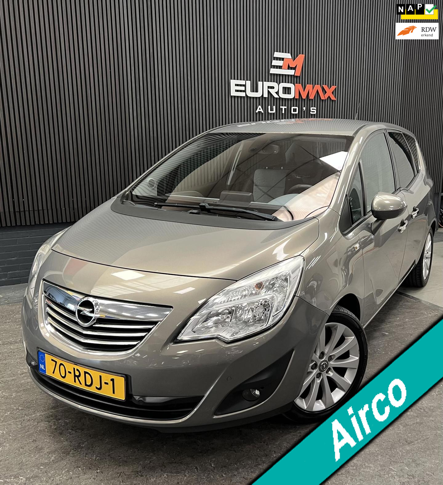Opel Meriva 1.4 Turbo Cosmo NAP - 1e Eigenaar - Cruise -Navi 2011 - voorkant