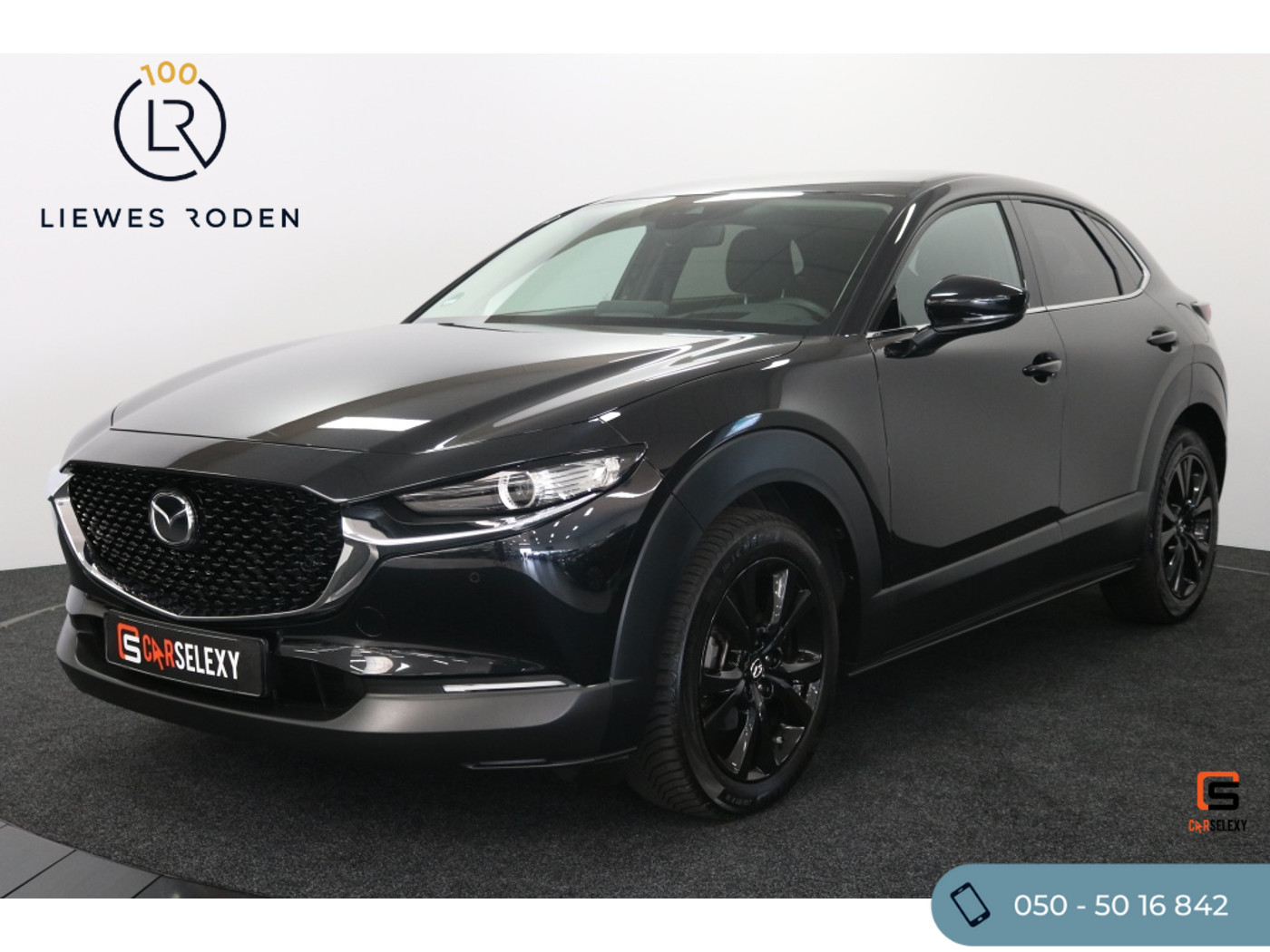 Mazda Mazda Cx-30 2.0 e-SkyActiv-G M Hybrid Homura (Automaat) + Trekhaak 2023 - voorkant