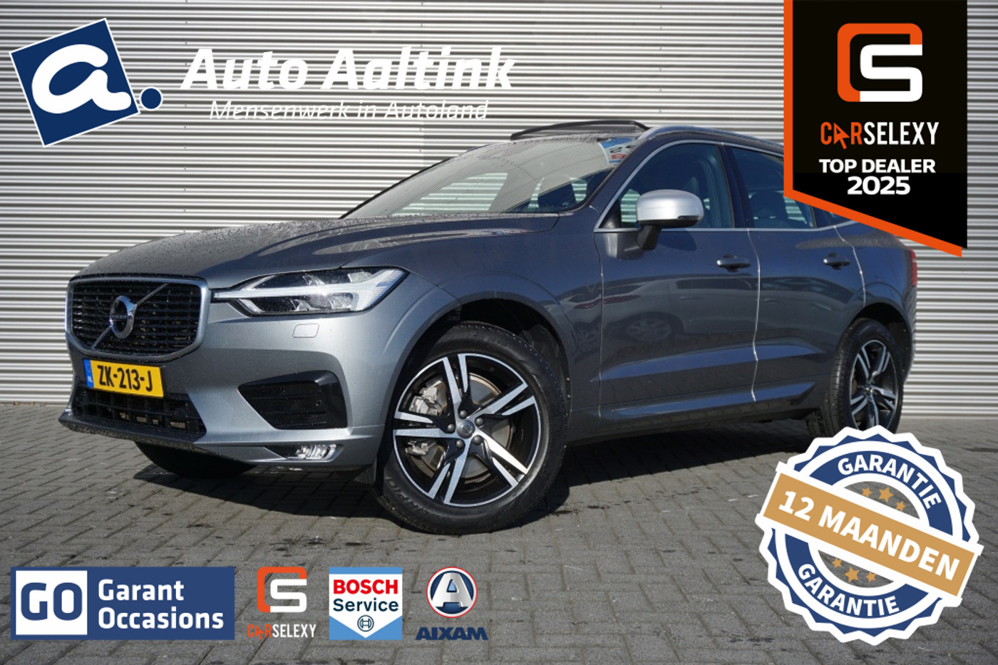Volvo Xc60 190PK T4 R-Design AUTOM. | SUPER LUXE | TREKHAAK | PANO 2019 - voorkant