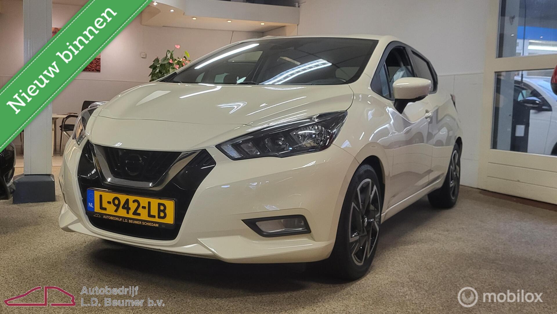 Nissan Nissan Micra 1.0 IG-T Tekna *NL, 1e eig, 360 CAMERA, RIJKLAARPRIJS!* 2021 - voorkant