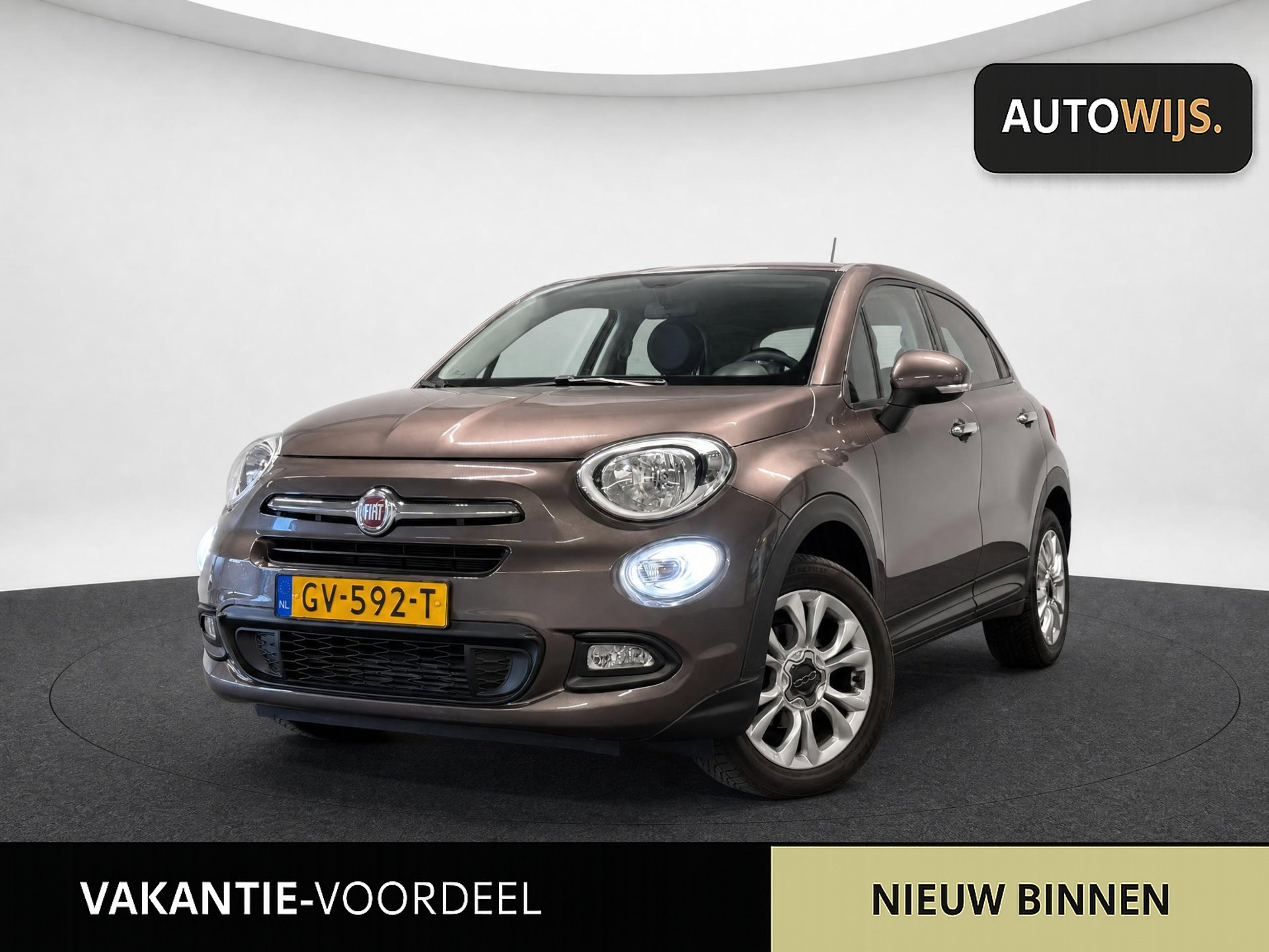 Fiat Fiat 500x 1.4 Turbo MultiAir PopStar|AUT|NAVI|CAMERA|KEYLESS|CLIMA| 2015 - voorkant