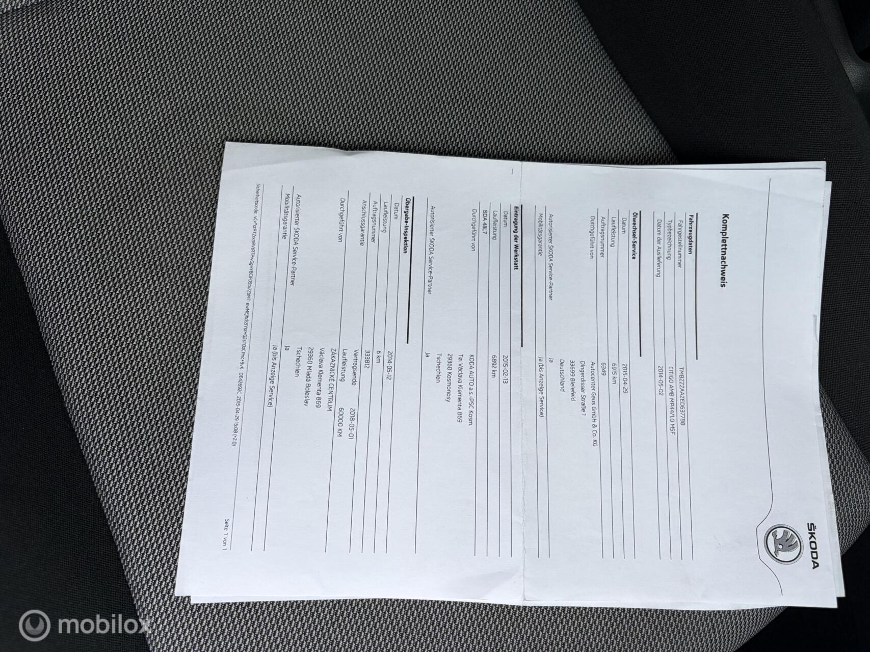 Foto van Skoda Citigo
