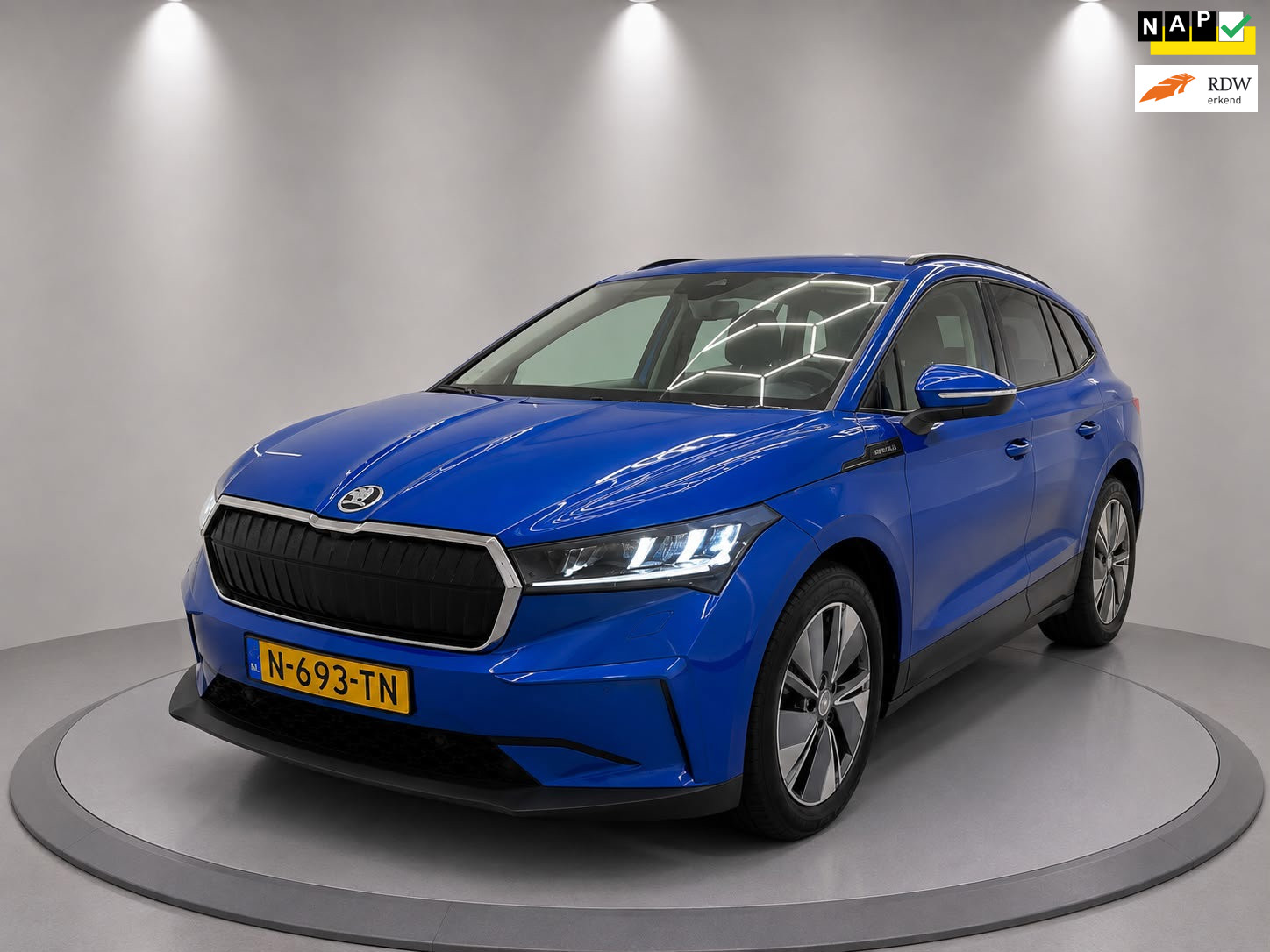 Skoda Enyaq 60 60|1/2 LEDER|NAVI|AIRCO|NL-AUTO|NAP|ELECTRIC| 2021 - voorkant