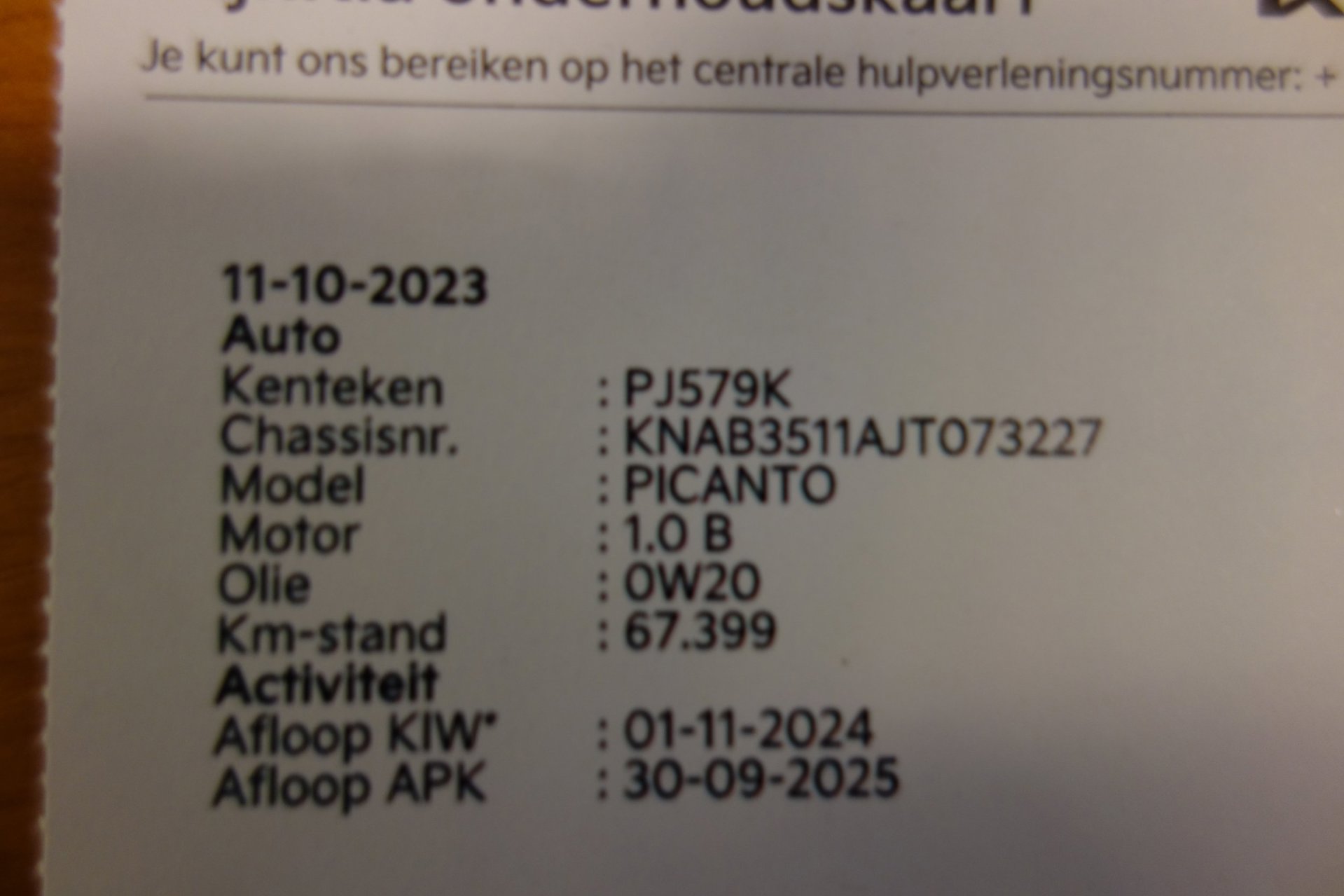 Foto van Kia Picanto