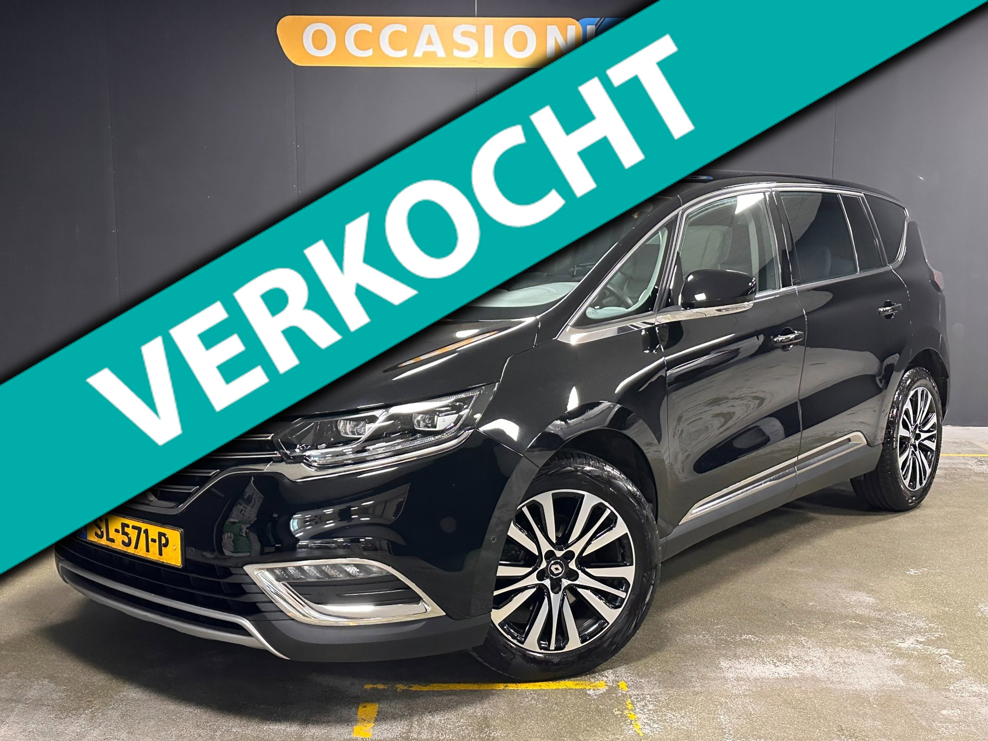 Renault Espace 1.8 TCe Initiale Paris 7p.|PANO|BOSE|CAMERA|HUD|KEYLESS|DODEHOEK|CRUISE|LEDER|STOELV|VENTILATIE|NAVI|MASSAGE|19INCH 2018 - voorkant