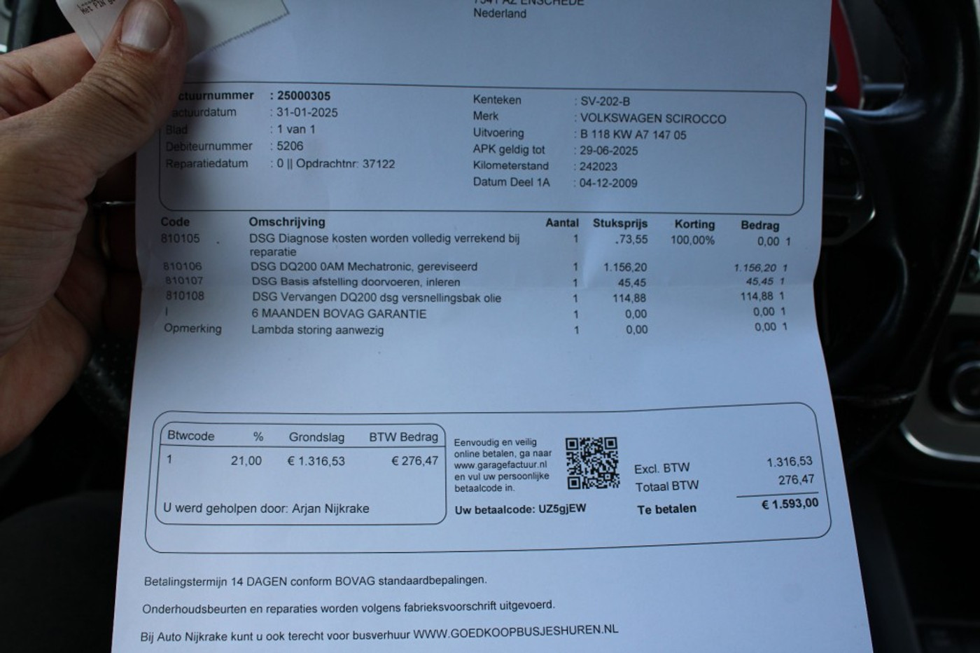 Foto van Volkswagen Scirocco