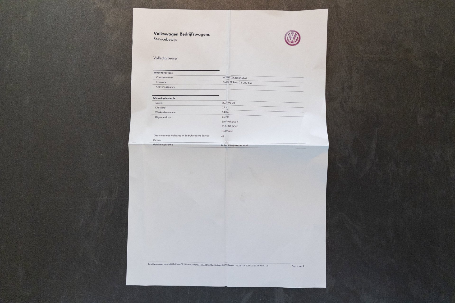 Foto van Volkswagen Caddy