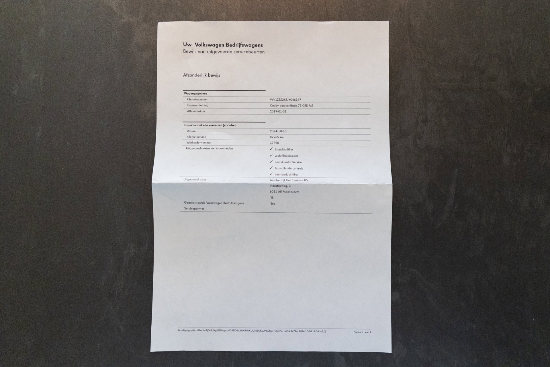 Foto van Volkswagen Caddy
