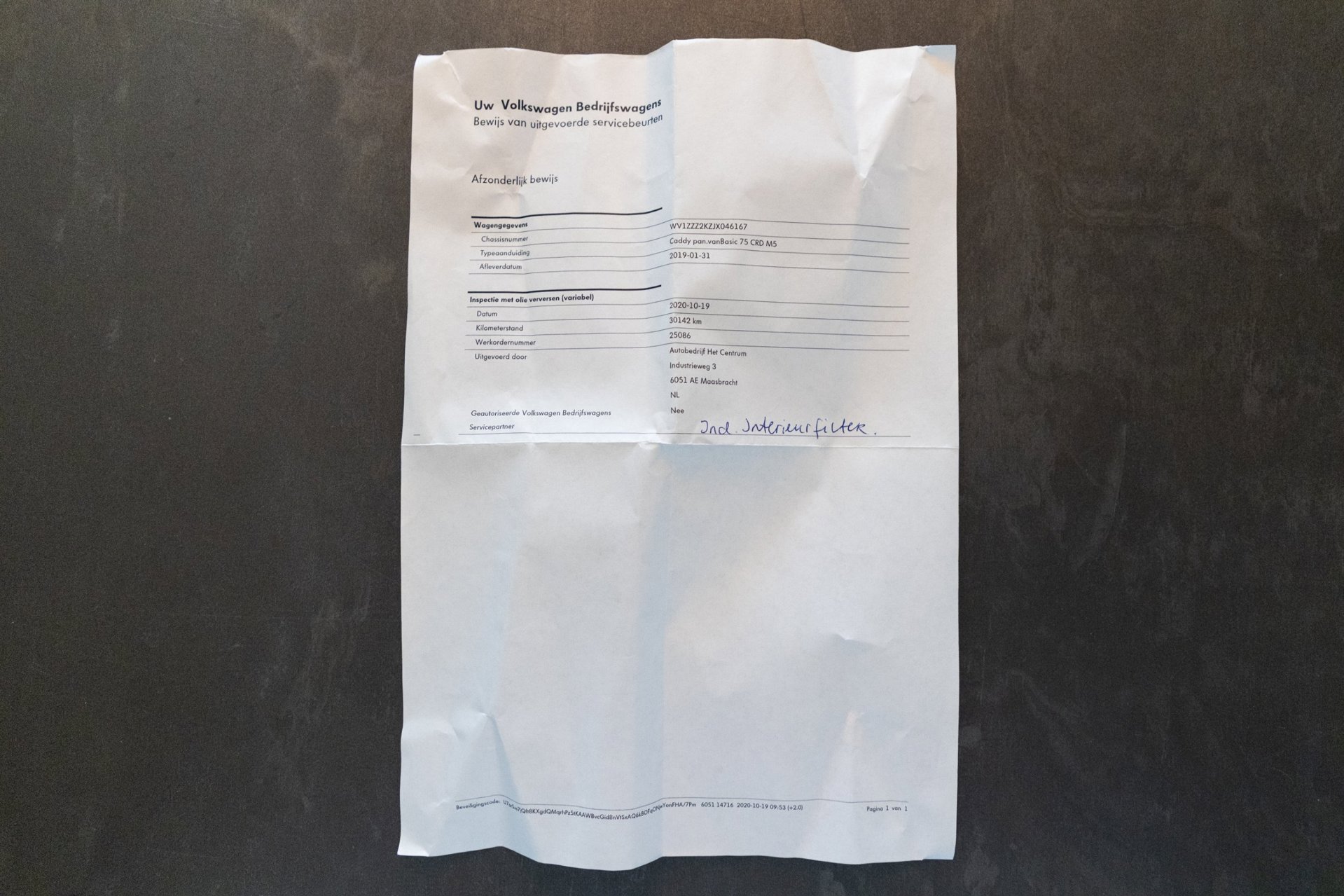 Foto van Volkswagen Caddy