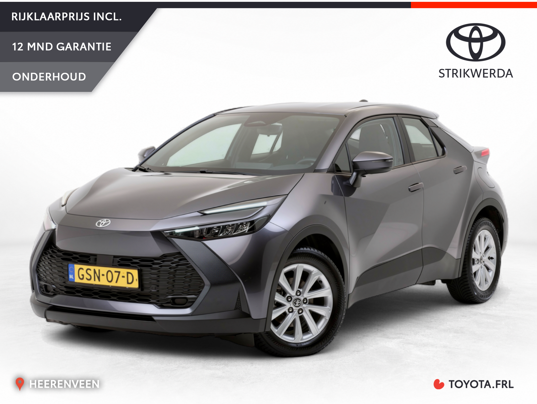 Toyota C-hr 1.8 Hybrid 140 Active 2024 - voorkant