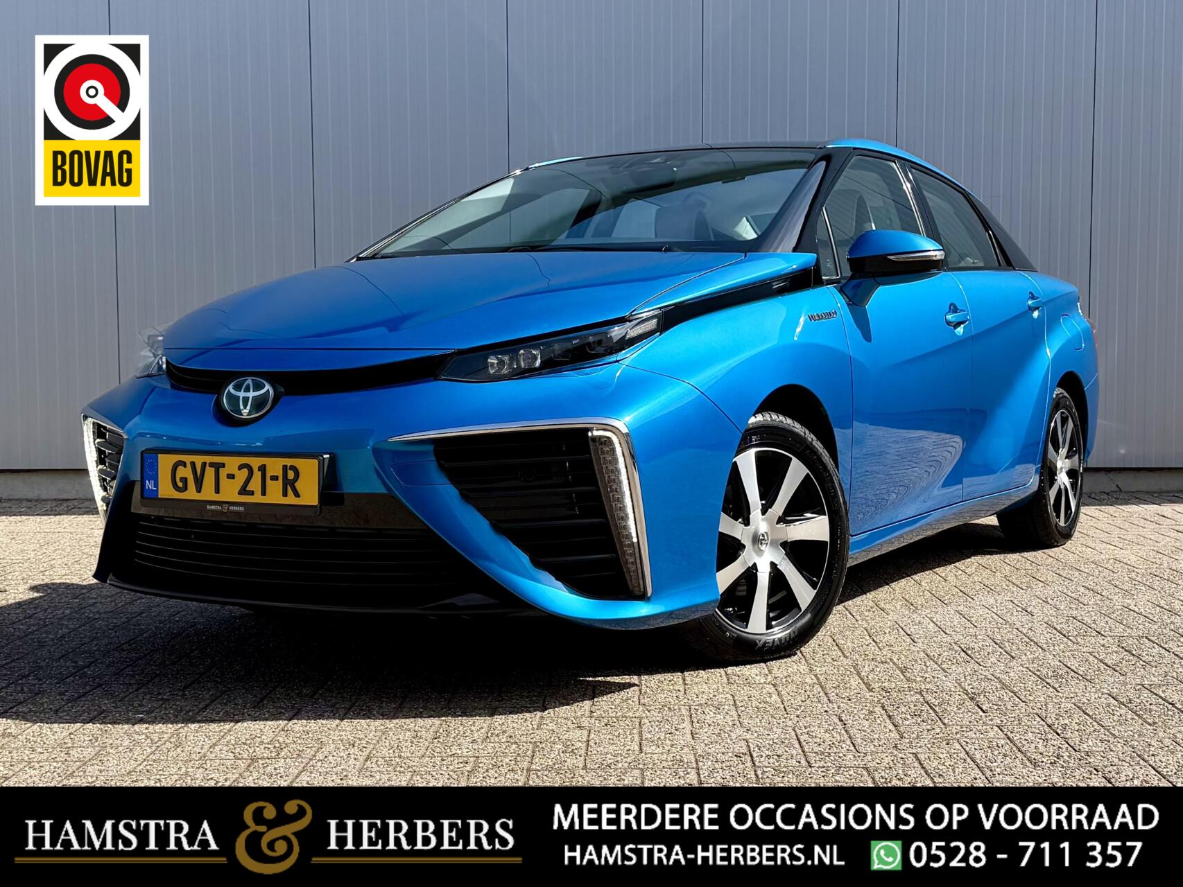 Toyota Mirai FCV Executive blauw, waterstof! 2017 - voorkant