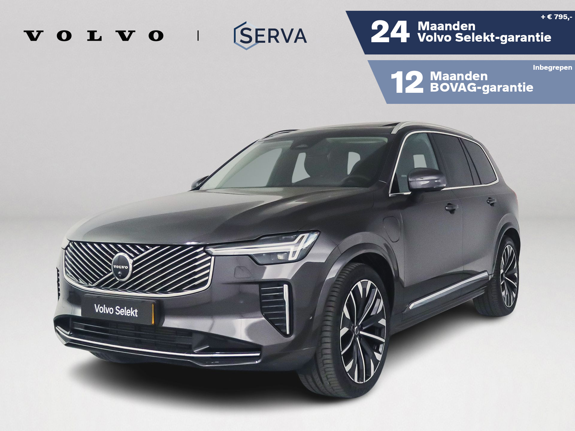 Volvo Xc90 T8 Plug-in hybrid AWD Ultra Bright | Panoramadak | 360° camera | Bowers & Wilkins | Luchtvering | Stoelventilatie | Head-up Display | Trekhaak 2025 - voorkant