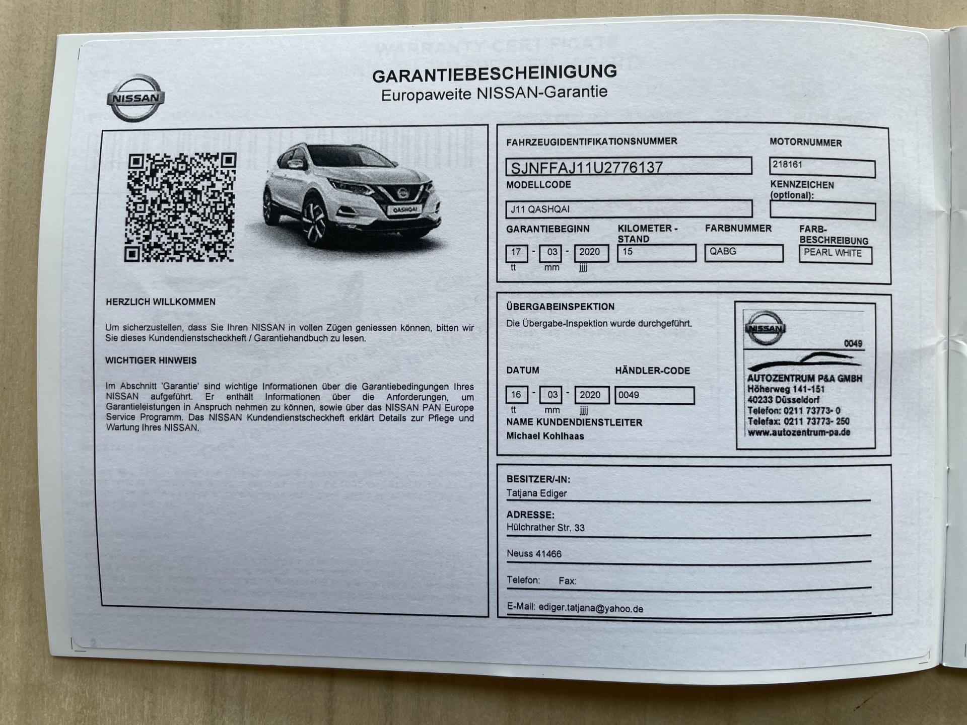 Foto van Nissan Qashqai