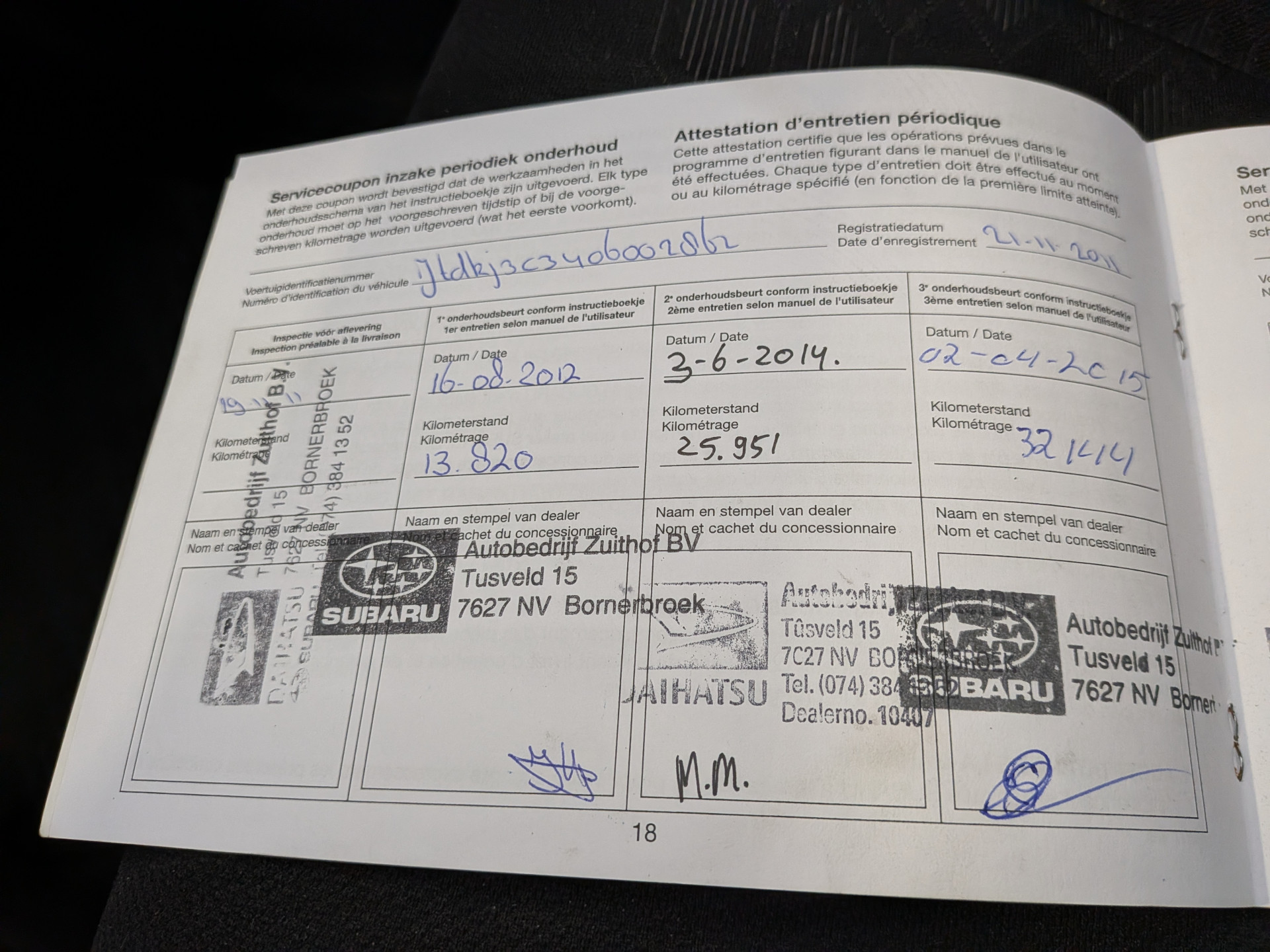Foto van Subaru Subaru Trezia