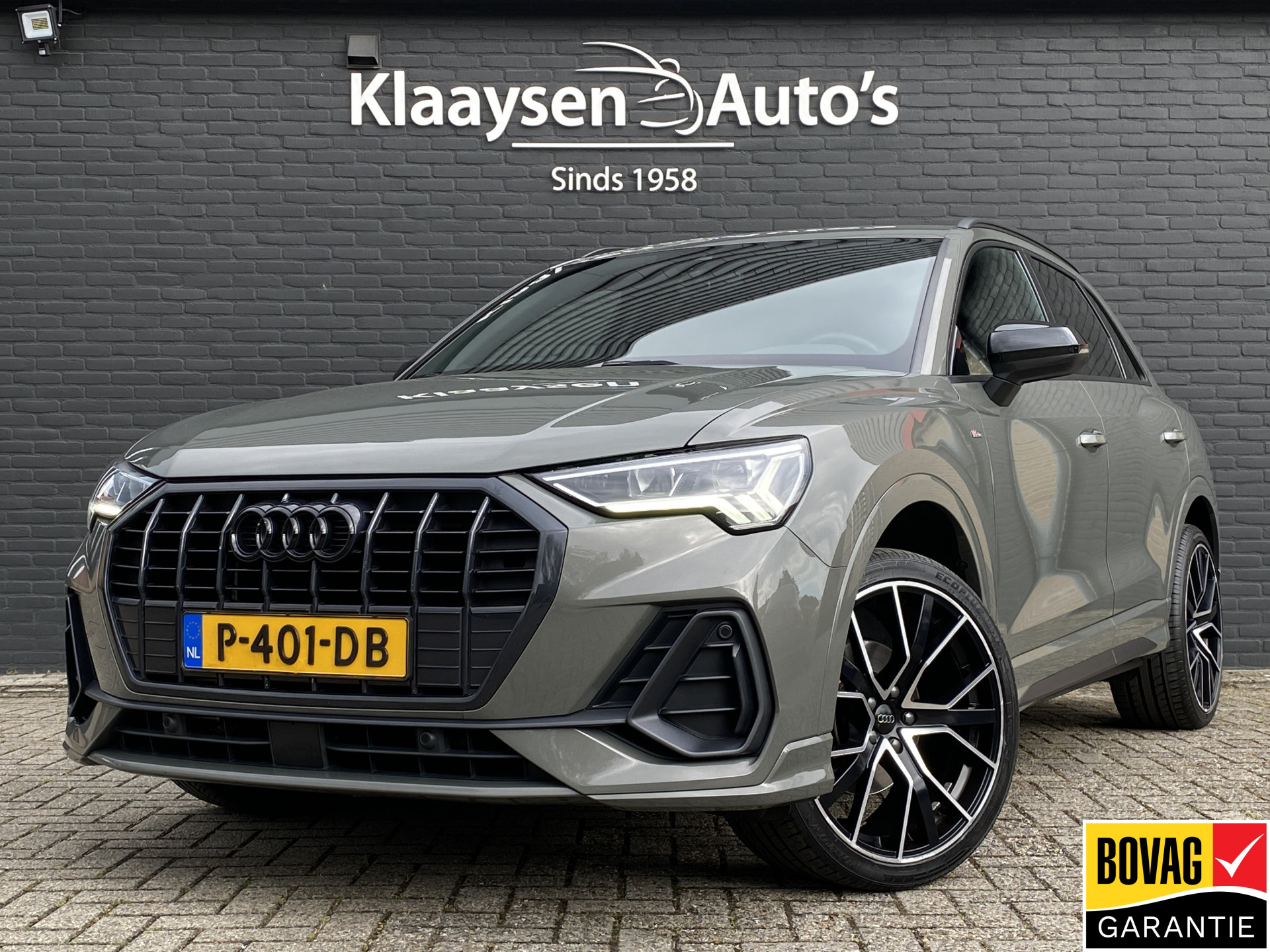 Audi Q3 35 TFSI 150 pk S Line AUT. | zwart optiek | 20'' lichtmetalen velgen | adaptieve cruise | sportstoelen | apple carplay | led kopl. 2019 - voorkant