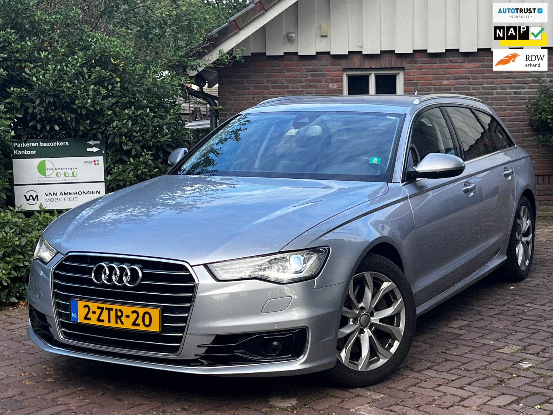Audi A6 Avant 2.0 TFSI 252 PK Facelift | ACC | Camera |Trekhaak | Orig. NL| 2e Eigenaar 2015 - voorkant
