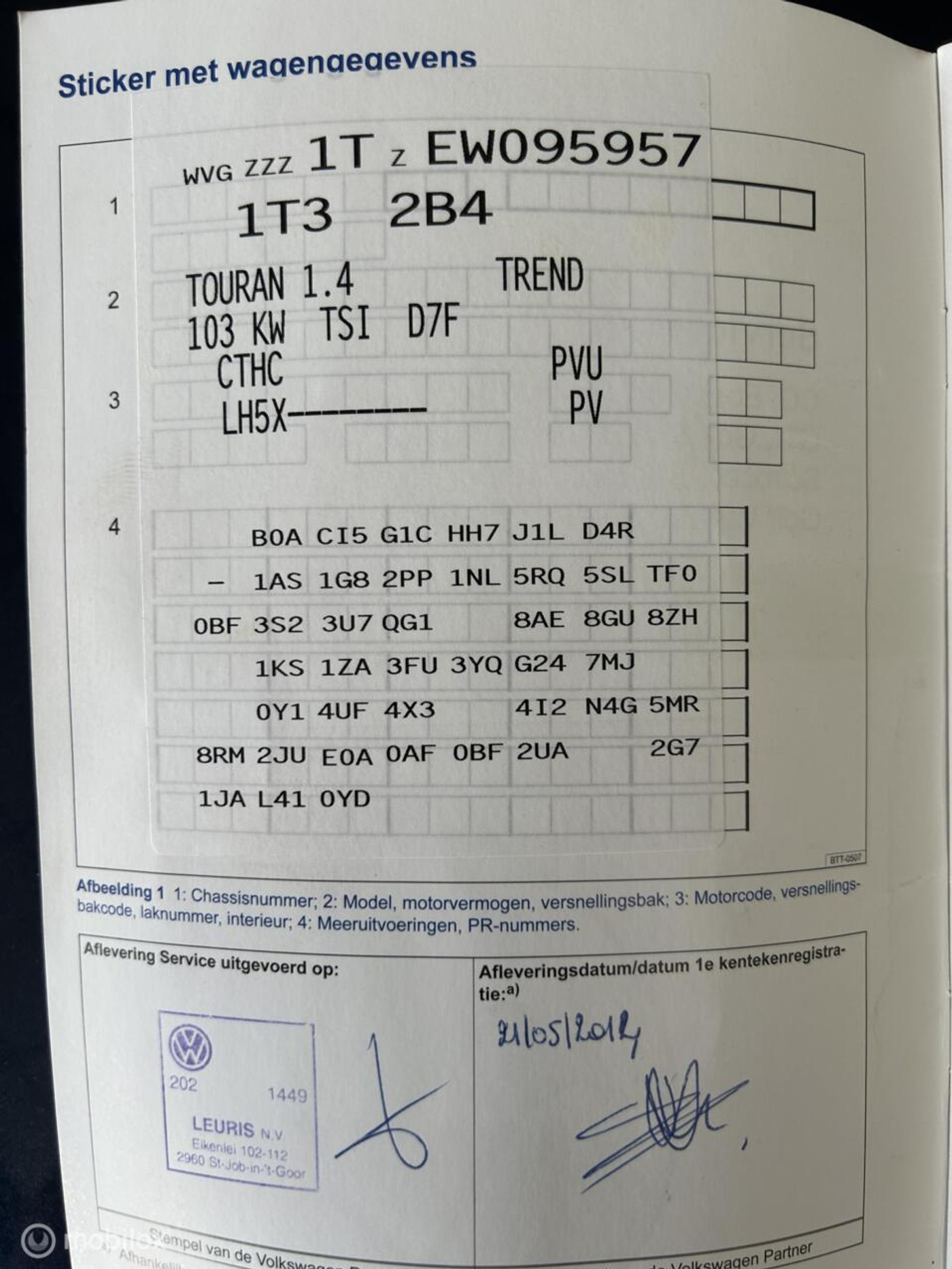 Foto van Volkswagen Touran