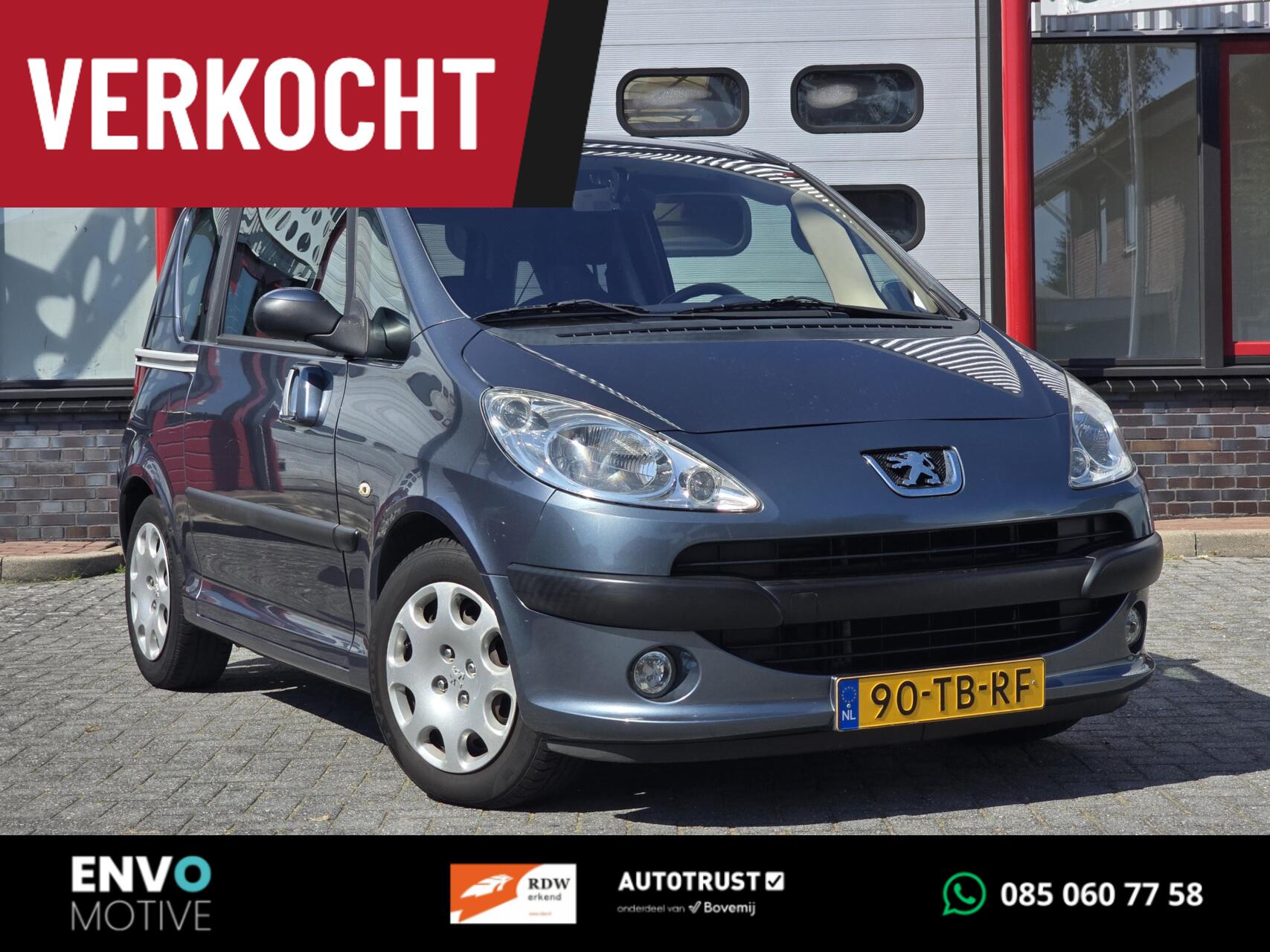 Peugeot 1007 1.6-16V Sesam Sporty Airco/Trekhaak/PDC/Cruise 2006 - voorkant