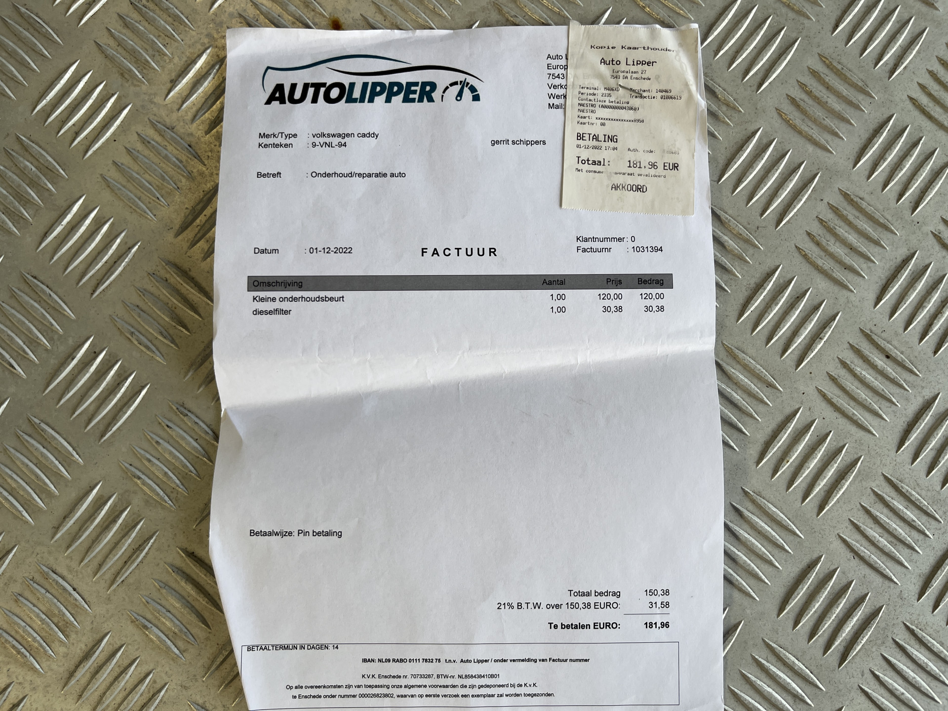 Foto van Volkswagen Caddy
