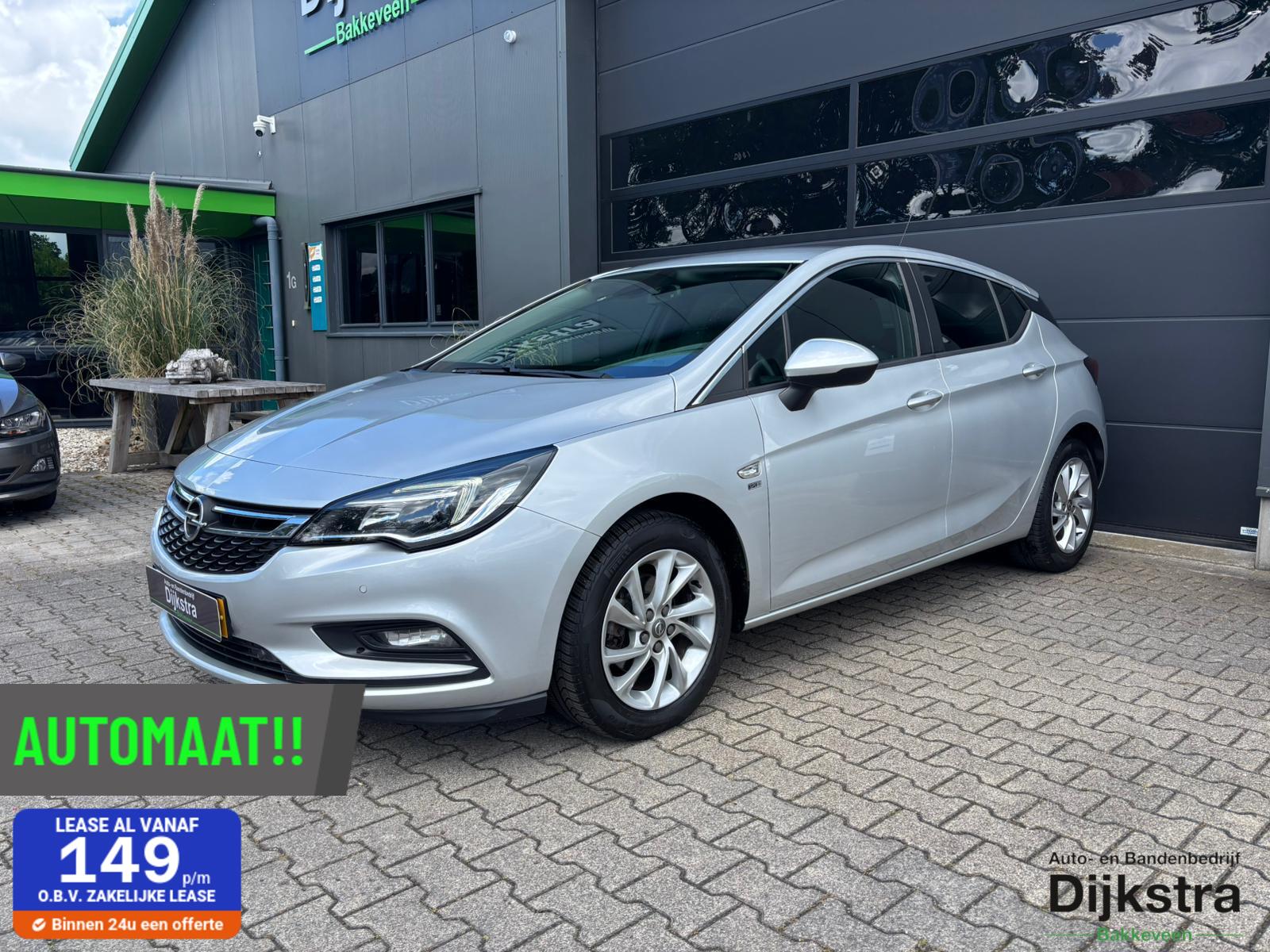 Opel Astra 1.4 Turbo 120 Jaar Edition AUTOMAAT! incl. afleverbeurt/ Airco/ AppleCarPlay/ AndroidAuto!! 2019 - voorkant