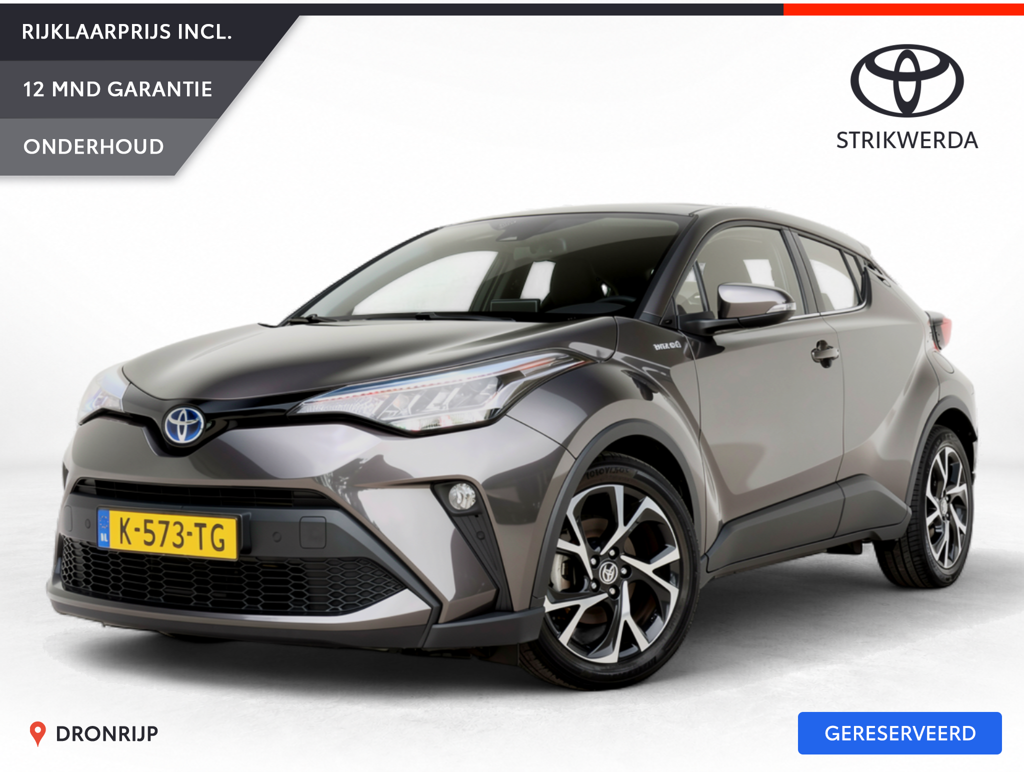 Toyota Toyota C-hr 1.8 Hybrid Dynamic 2021 - voorkant