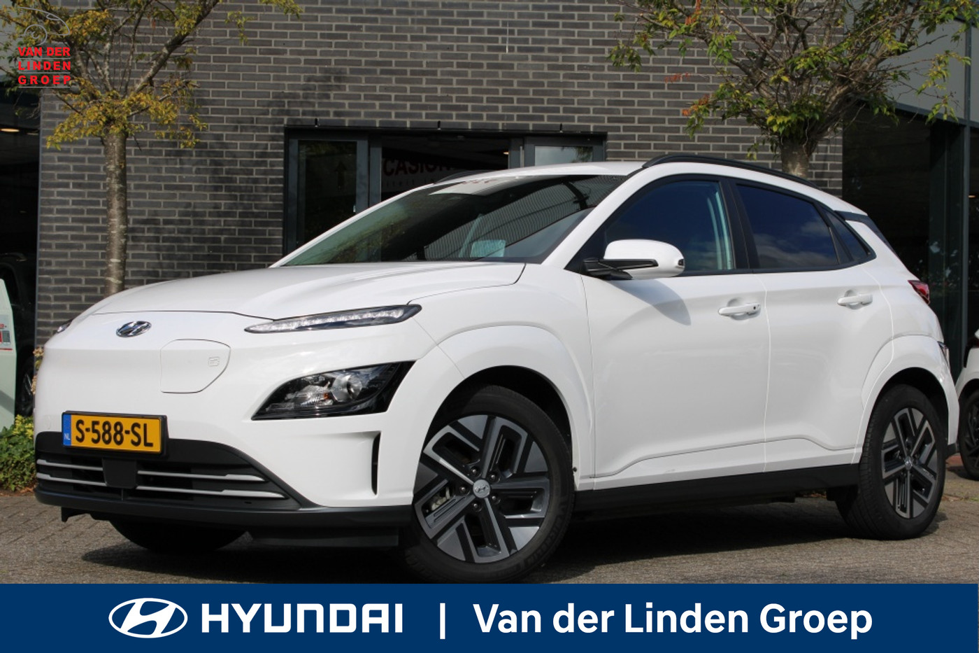Hyundai Kona EV Fashion 39 kWh Navi/Led/Cam/Pdc/Key/Trekh. SOH 100% 2023 - voorkant