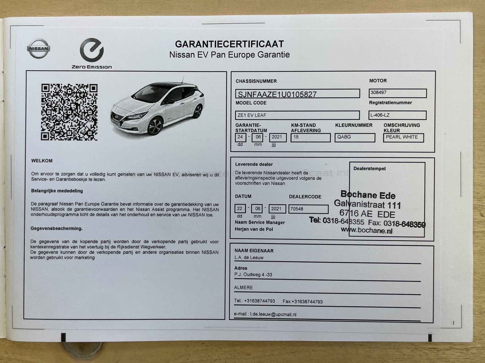Foto van Nissan Nissan Leaf 62kwh