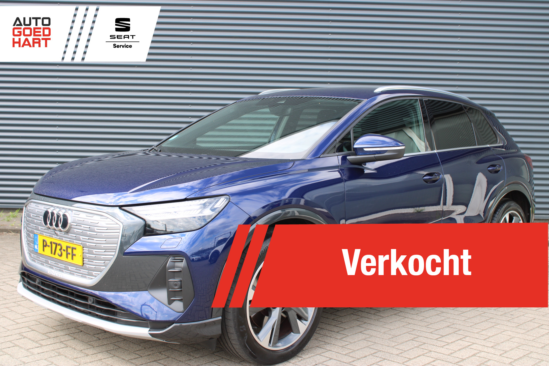 Audi Q4 40 E-tron 40 Launch edition Advanced 77 kWh Warmtepomp 20-inch Sportstoelen Camera HUD Stoelverwarming 2022 - voorkant