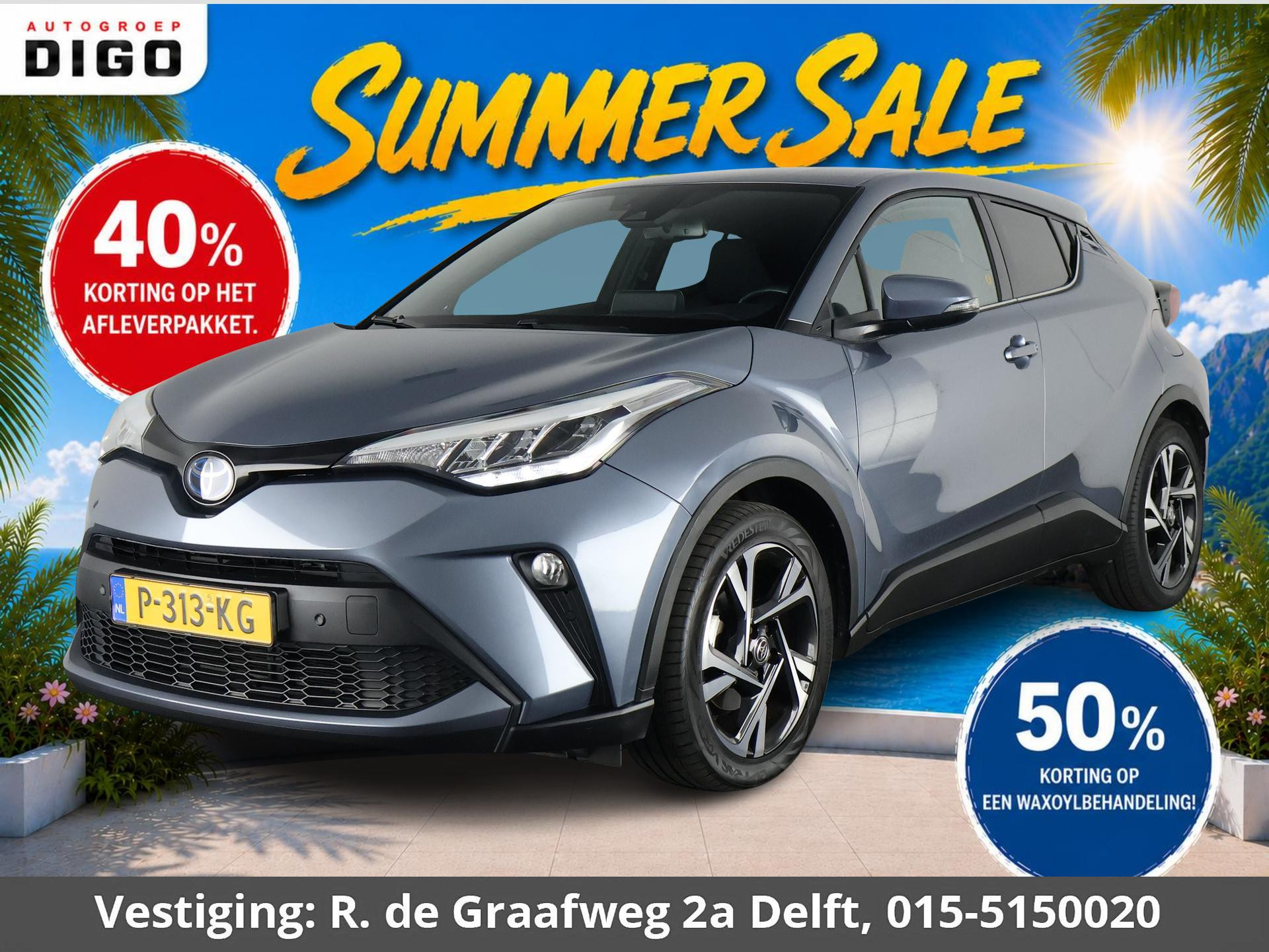 Toyota Toyota C-hr 2.0 Hybrid Dynamic 2022 - voorkant