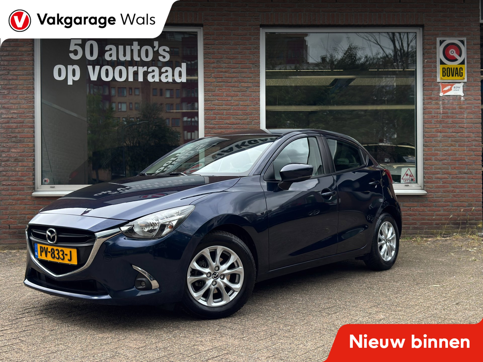 Mazda Mazda2 1.5 Skyactiv-G Dynamic | Airco | Navi | PDC | Velgen 2017 - voorkant