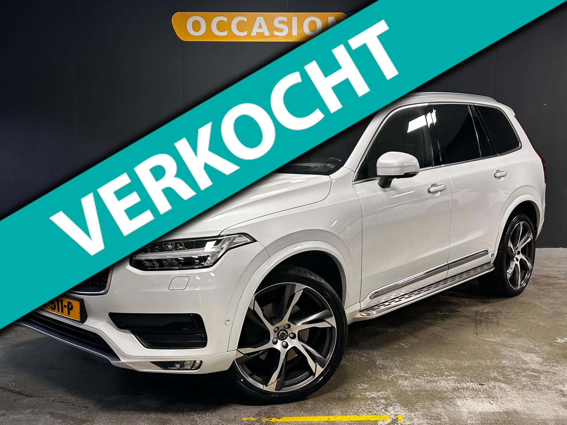 Volvo Xc90 2.0 D5 AWD Inscription|PANO|LUCHTV|B&W|TREKHAAK|HUD|DODEHOEK|MEMORY|KEYLESS|LED|STOELV|ACC|CARPLAY|360CAM|22INCH| 2018 - voorkant