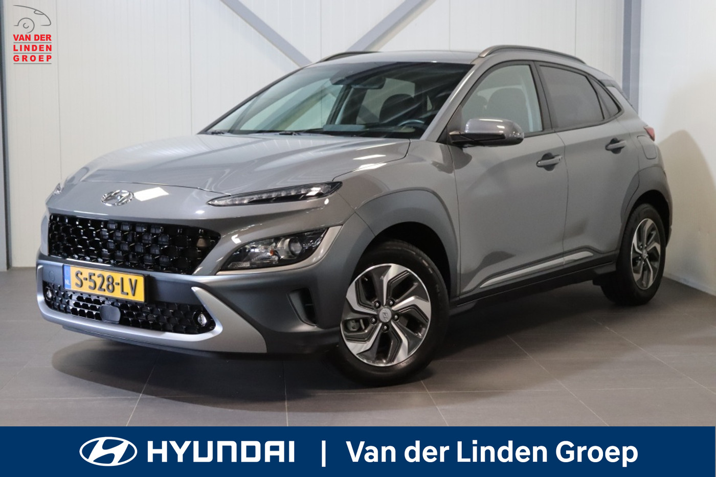 Hyundai Kona 1.6 GDI HEV Fashion|HUD|16"|Krell|Navi|Camera|Trekhaak|Rijklaar 2023 - voorkant