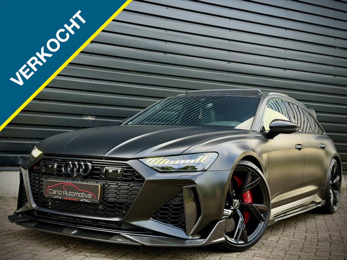 Audi RS 6 Avant Quattro DYN+|CARBON|PANO|CERAMIC|B&O|360|SATIN 2022 - voorkant
