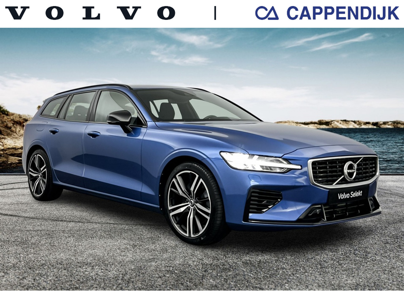 Volvo V60 T6 Twin Engine T6 340PK Recharge R-Design| Achteruitrijcamera| Trekhaak| Adap.Cruise 2020 - voorkant